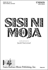 Sisi Ni Moja Unison choral sheet music cover Thumbnail